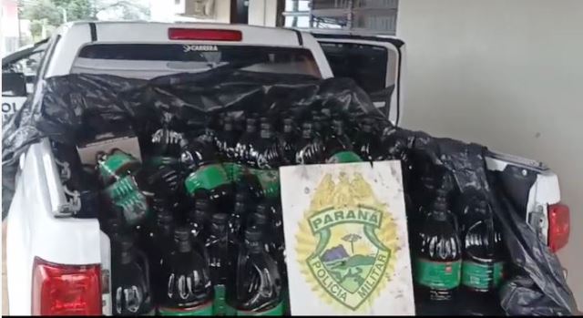 Camioneta lotada de vinho e azeite da argentina é apreendida em Juranda