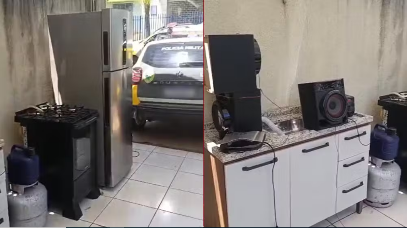 Eletrodomésticos furtados são encontrados com vizinho após PM perceber detalhe em cerca elétrica, no PR