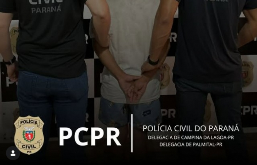 Homem condenado a mais de 8 anos por estupro de vulnerável é preso em Campina da Lagoa.