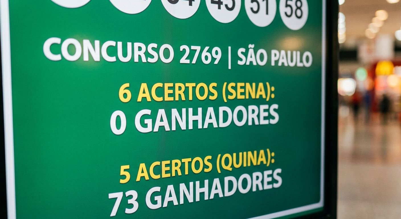 Mega-Sena acumula e próximo prêmio é estimado em R$ 50 milhões.