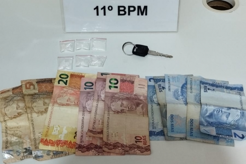 Polícia Militar prende homem por tráfico de drogas e adulteração de motocicleta em Campina da Lagoa.