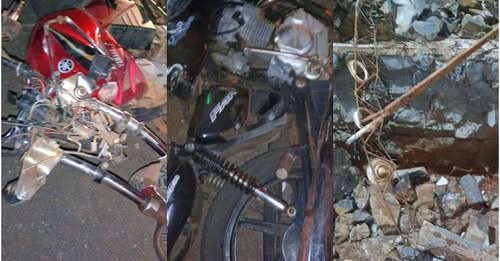 Acidente entre motos em Nova Cantu deixa três feridos