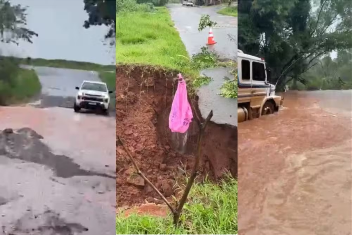 Cidade do Paraná registra em um dia 66% de chuva prevista para dezembro.