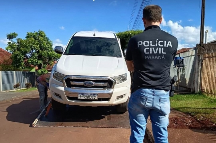 Polícia Civil identifica autor, apreende caminhonete e esclarece atropelamento fatal de cão em Campina da Lagoa.