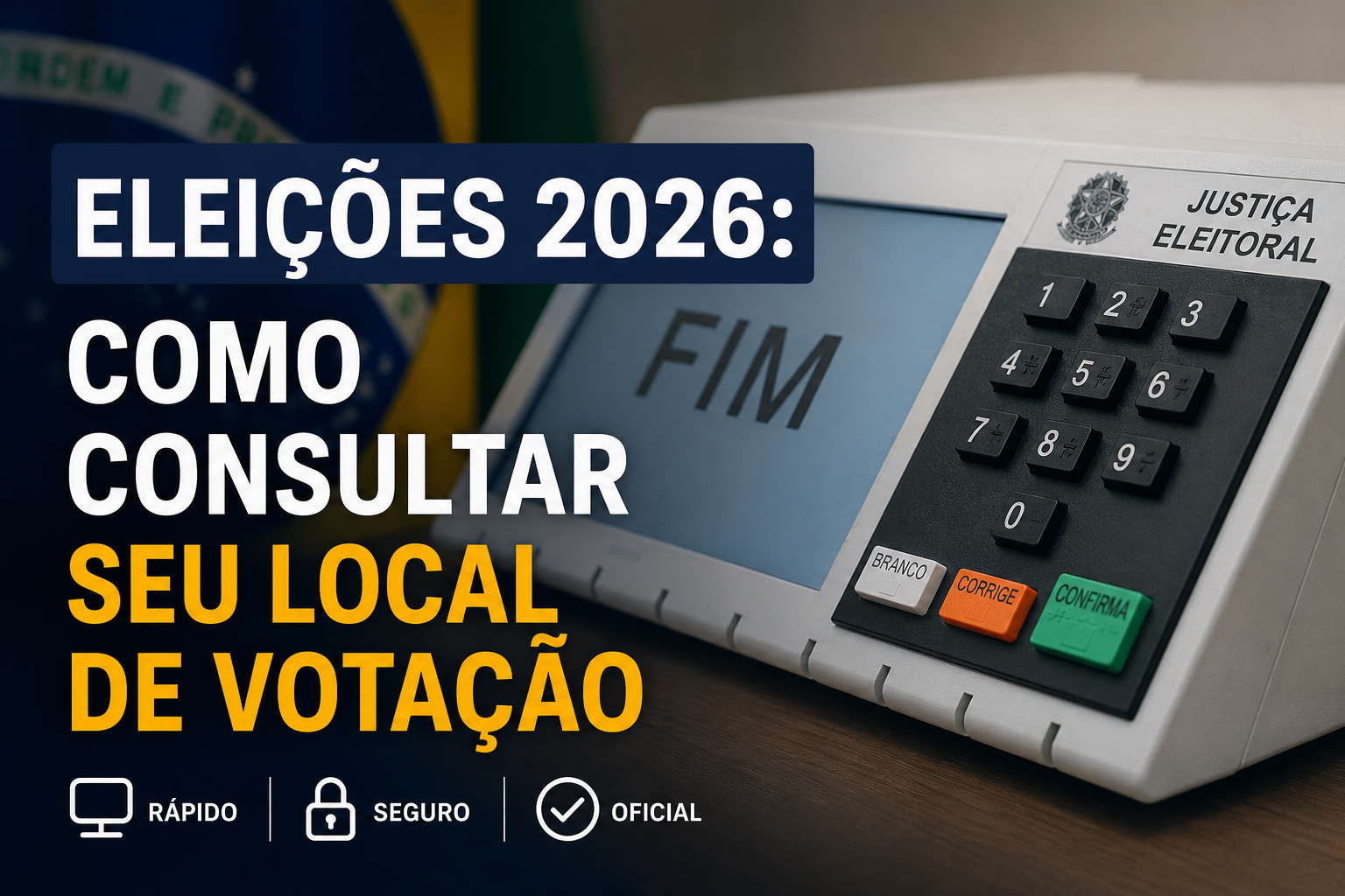 Eleições 2026: eleitor já pode consultar local de votação