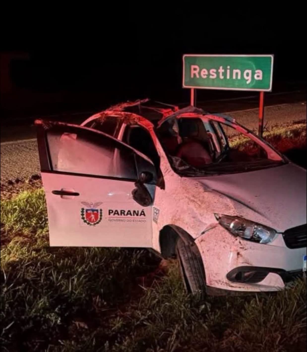 ​IMBITUVA: MOTORISTA DO DER-PR MORRE APÓS SAÍDA DE PISTA NA BR-373 NO KM 214