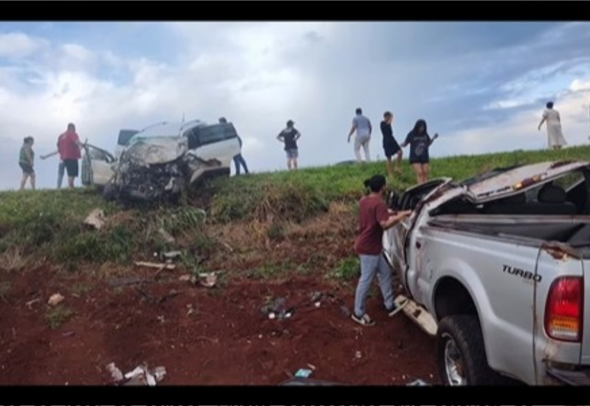 Motorista morre e gestante é transferida em estado grave após acidente na BR-369, em Ubiratã.